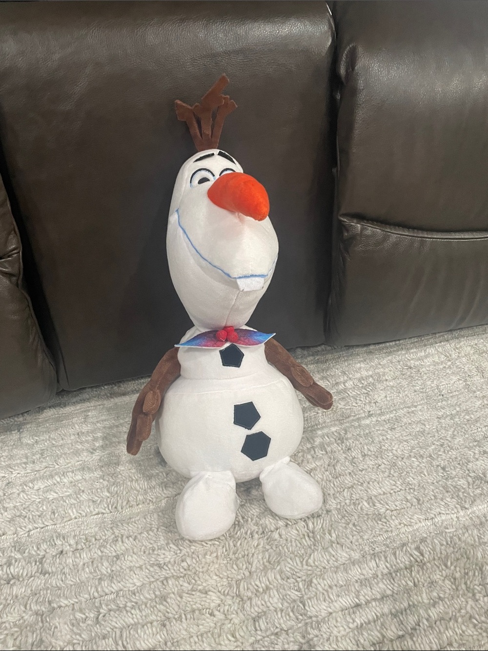 Disney Olaf Plush Toy White Orange Brown